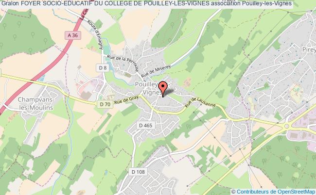 plan association Foyer Socio-educatif Du College De Pouilley-les-vignes Pouilley-les-Vignes