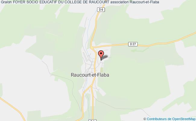 plan association Foyer Socio Educatif Du College De Raucourt Raucourt-et-Flaba
