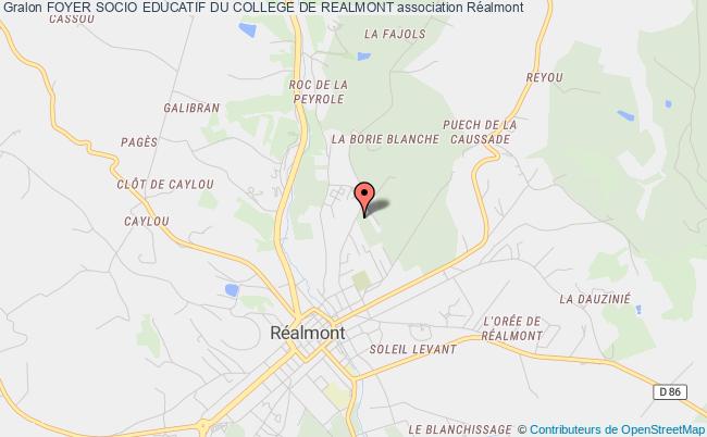 plan association Foyer Socio Educatif Du College De Realmont Réalmont