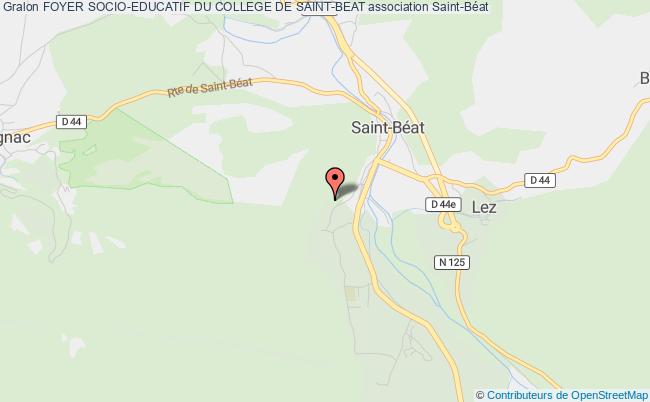 plan association Foyer Socio-educatif Du College De Saint-beat Saint-Béat