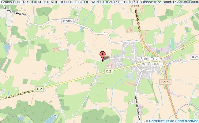 plan association Foyer Socio-educatif Du College De Saint Trivier De Courtes Saint-Trivier-de-Courtes