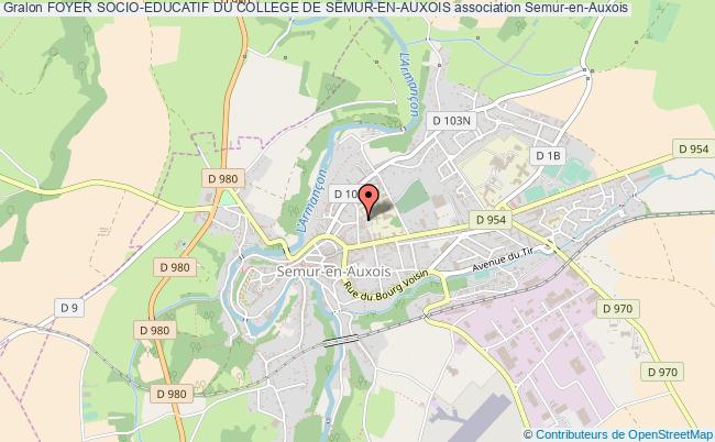 plan association Foyer Socio-educatif Du College De Semur-en-auxois Semur-en-Auxois