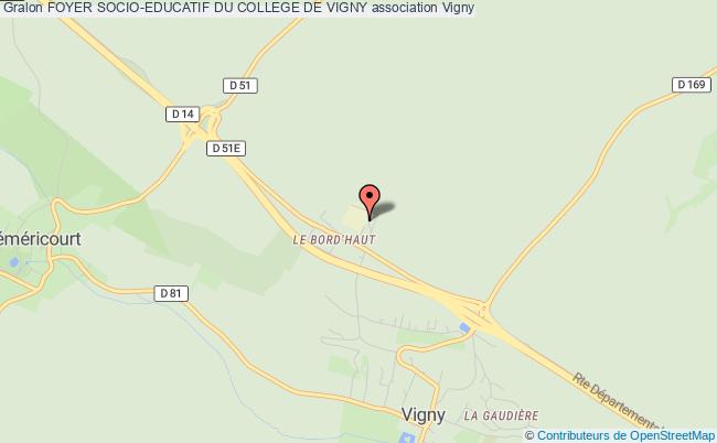 plan association Foyer Socio-educatif Du College De Vigny Vigny