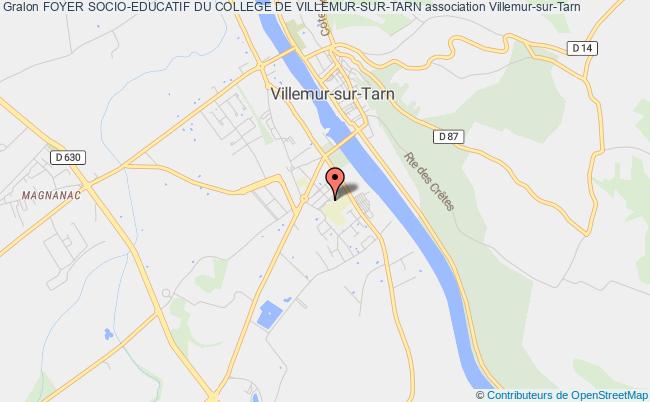 plan association Foyer Socio-educatif Du College De Villemur-sur-tarn Villemur-sur-Tarn
