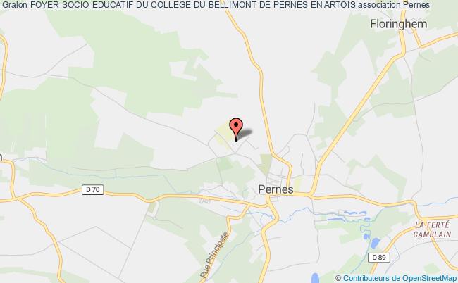 plan association Foyer Socio Educatif Du College Du Bellimont De Pernes En Artois Pernes