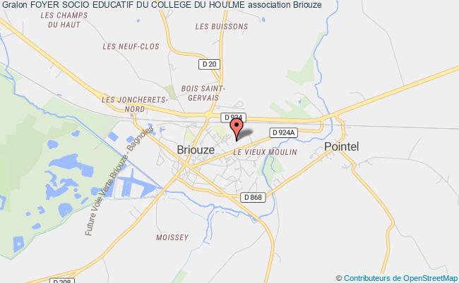 plan association Foyer Socio Educatif Du College Du Houlme Briouze