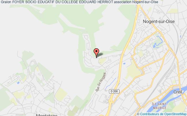 plan association Foyer Socio Educatif Du College Edouard Herriot Nogent-sur-Oise