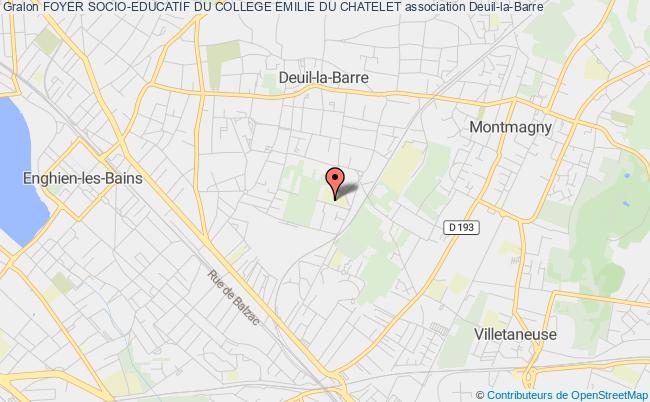 plan association Foyer Socio-educatif Du College Emilie Du Chatelet Deuil-la-Barre