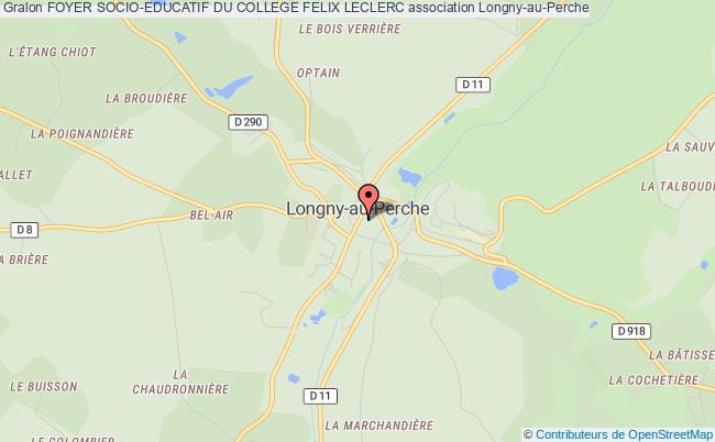 plan association Foyer Socio-educatif Du College Felix Leclerc Longny-au-Perche