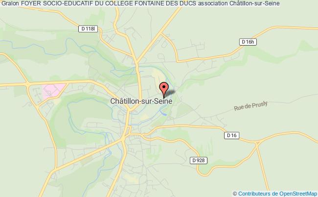 plan association Foyer Socio-educatif Du College Fontaine Des Ducs Châtillon-sur-Seine