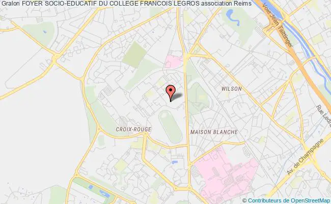 plan association Foyer Socio-educatif Du College Francois Legros Reims