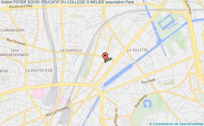plan association Foyer Socio Educatif Du College G Melies Paris