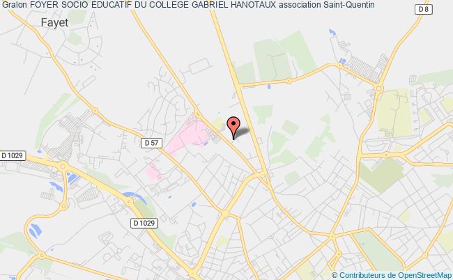 plan association Foyer Socio Educatif Du College Gabriel Hanotaux Saint-Quentin