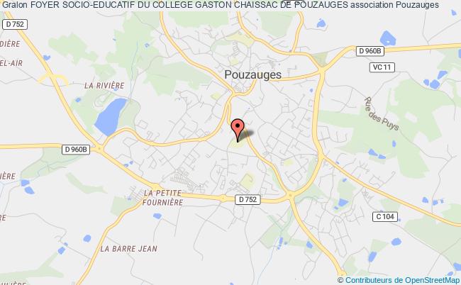 plan association Foyer Socio-educatif Du College Gaston Chaissac De Pouzauges Pouzauges