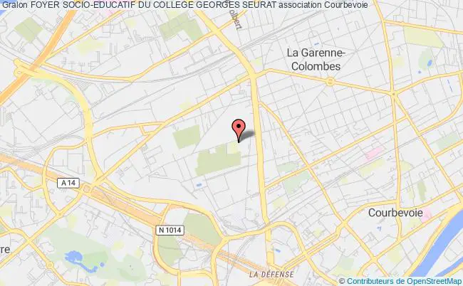 plan association Foyer Socio-educatif Du College Georges Seurat Courbevoie