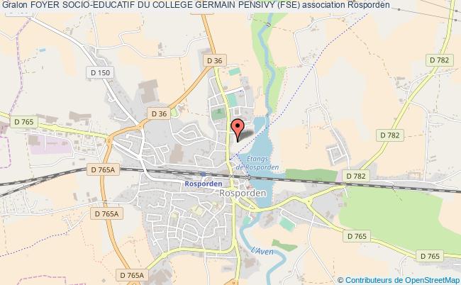 plan association Foyer Socio-educatif Du College Germain Pensivy (fse) Rosporden
