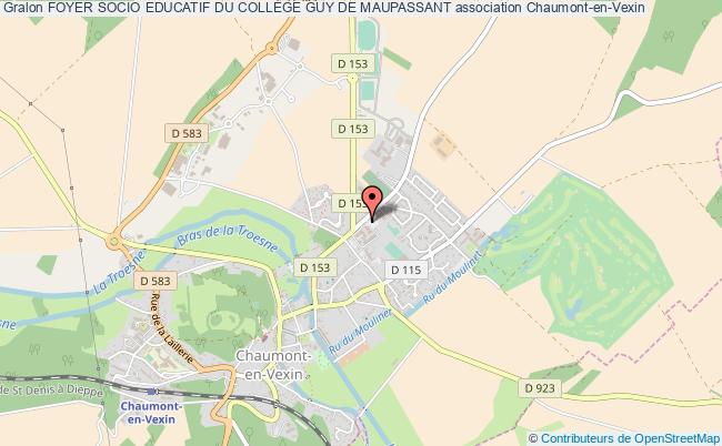 plan association Foyer Socio Educatif Du CollÈge Guy De Maupassant Chaumont-en-Vexin