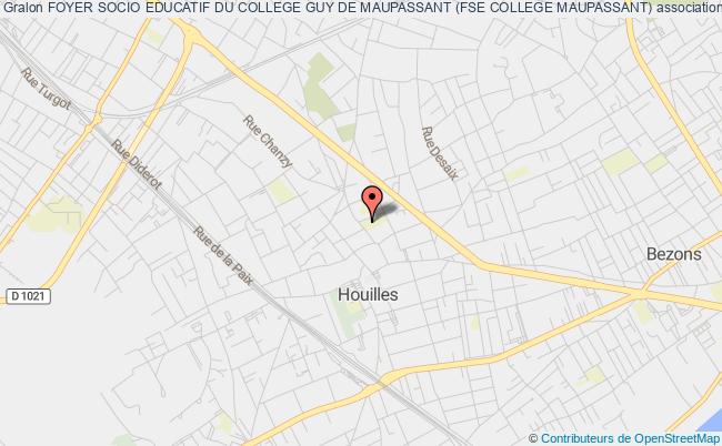 plan association Foyer Socio Educatif Du College Guy De Maupassant (fse College Maupassant) Houilles