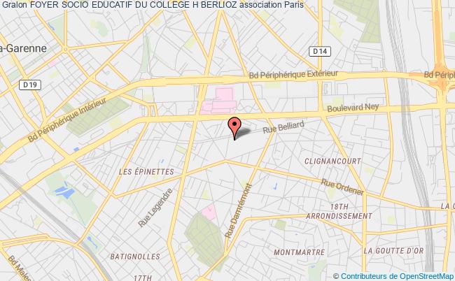 plan association Foyer Socio Educatif Du College H Berlioz Paris
