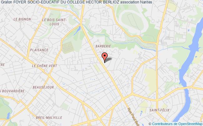 plan association Foyer Socio-educatif Du College Hector Berlioz Nantes