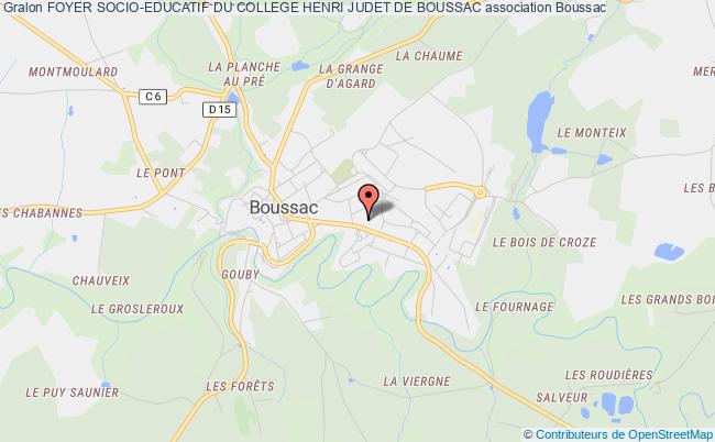 plan association Foyer Socio-educatif Du College Henri Judet De Boussac Boussac