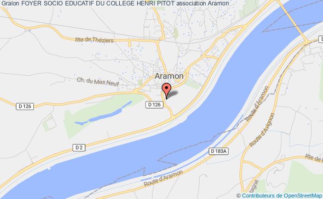 plan association Foyer Socio Educatif Du College Henri Pitot Aramon
