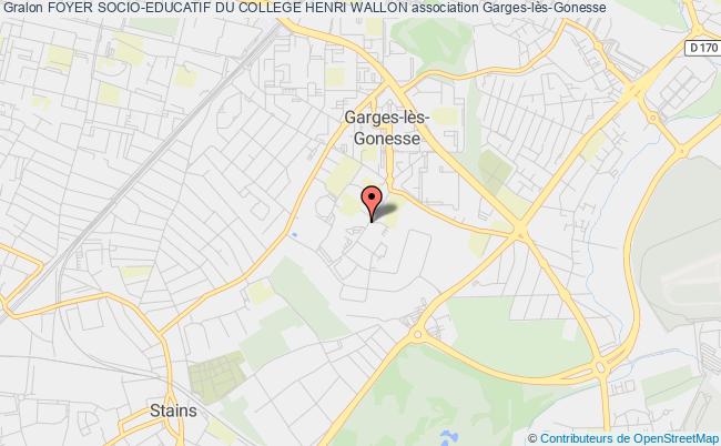 plan association Foyer Socio-educatif Du College Henri Wallon Garges-lès-Gonesse