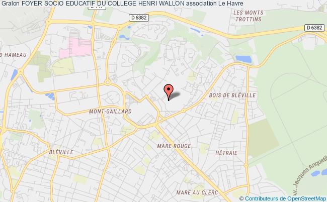 plan association Foyer Socio Educatif Du College Henri Wallon Le    Havre