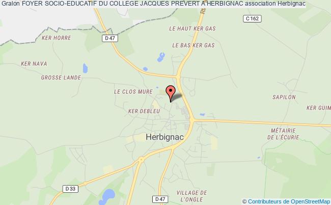 plan association Foyer Socio-educatif Du College Jacques Prevert A Herbignac 