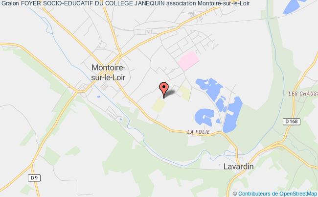 plan association Foyer Socio-educatif Du College Janequin Montoire-sur-le-Loir