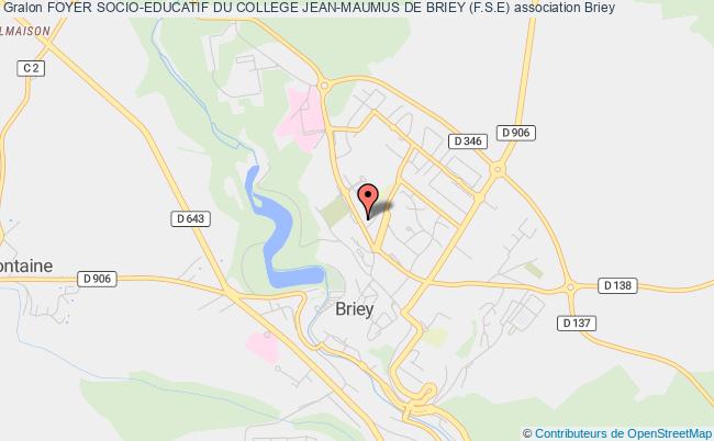 plan association Foyer Socio-educatif Du College Jean-maumus De Briey (f.s.e) Briey