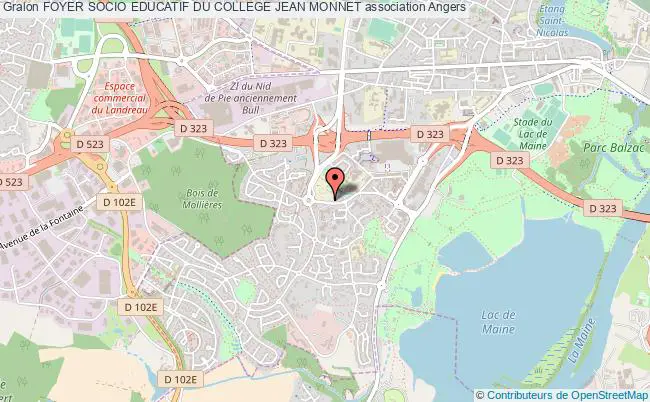 plan association Foyer Socio Educatif Du College Jean Monnet Angers