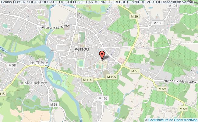 plan association Foyer Socio-educatif Du College Jean Monnet - La Bretonniere Vertou Vertou