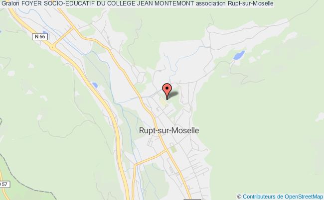 plan association Foyer Socio-educatif Du College Jean Montemont Rupt-sur-Moselle