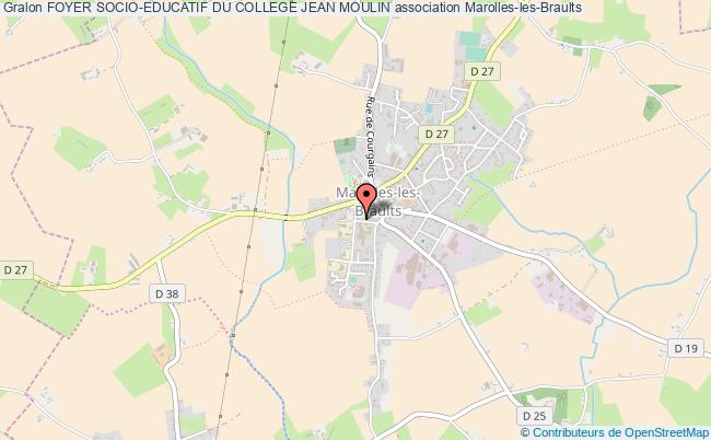 plan association Foyer Socio-educatif Du College Jean Moulin Marolles-les-Braults