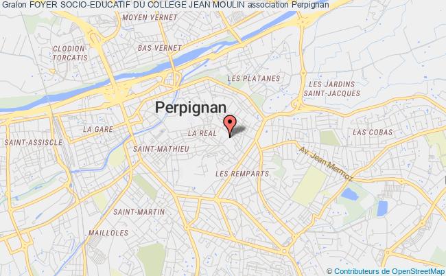 plan association Foyer Socio-educatif Du College Jean Moulin Perpignan