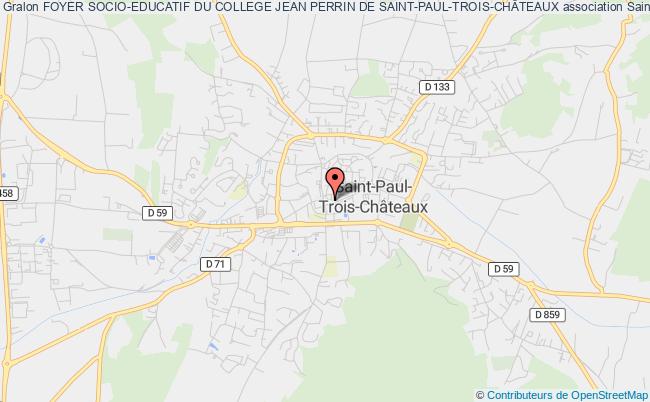 plan association Foyer Socio-educatif Du College Jean Perrin De Saint-paul-trois-chÂteaux Saint-Paul-Trois-Châteaux