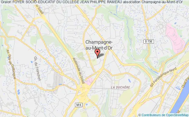 plan association Foyer Socio-educatif Du College Jean Philippe Rameau Champagne-au-Mont-d'Or