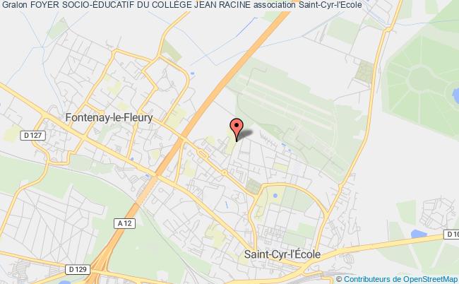plan association Foyer Socio-Éducatif Du CollÈge Jean Racine Saint-Cyr-l'École