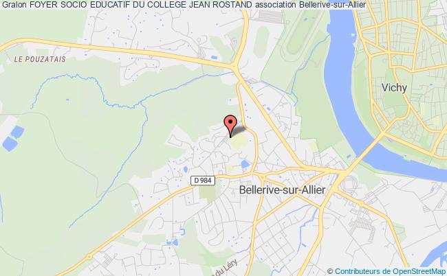 plan association Foyer Socio Educatif Du College Jean Rostand Bellerive-sur-Allier