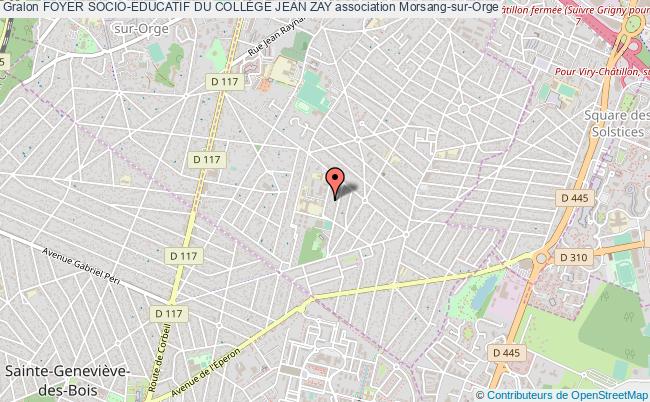 plan association Foyer Socio-educatif Du CollÈge Jean Zay Morsang-sur-Orge