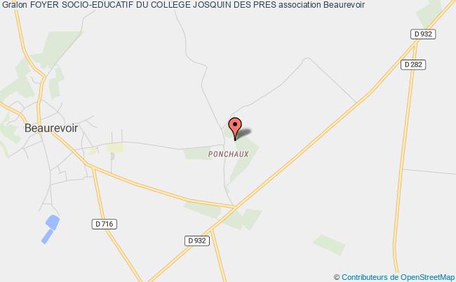 plan association Foyer Socio-educatif Du College Josquin Des Pres Beaurevoir