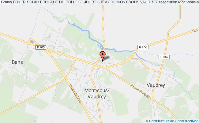 plan association Foyer Socio Educatif Du College Jules Grevy De Mont Sous Vaudrey Mont-sous-Vaudrey