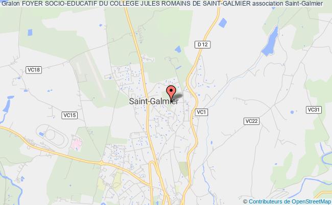 plan association Foyer Socio-educatif Du College Jules Romains De Saint-galmier Saint-Galmier
