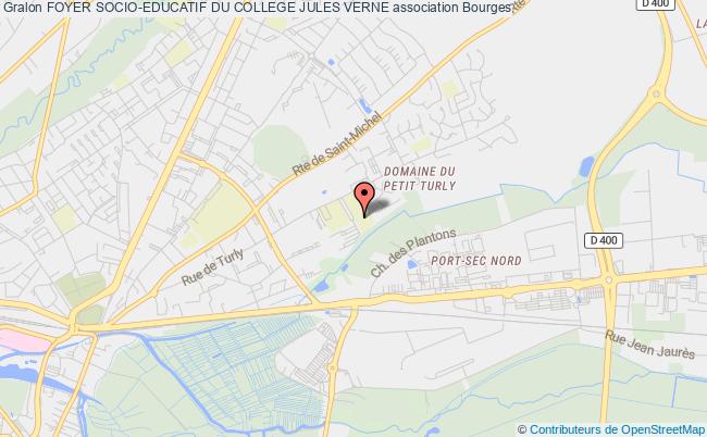 plan association Foyer Socio-educatif Du College Jules Verne Bourges