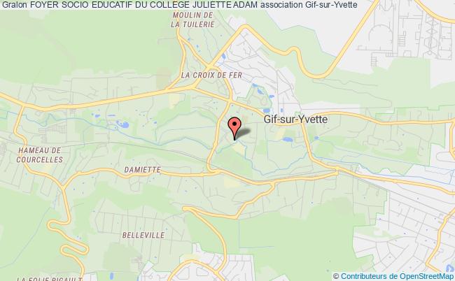 plan association Foyer Socio Educatif Du College Juliette Adam Gif-sur-Yvette