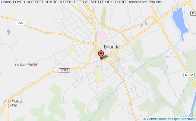 plan association Foyer Socio-educatif Du College La Fayette De Brioude Brioude