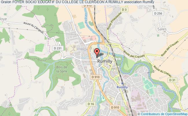 FOYER SOCIO EDUCATIF DU COLLEGE LE CLERGEON A RUMILLY