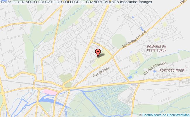 plan association Foyer Socio-educatif Du College Le Grand Meaulnes Bourges