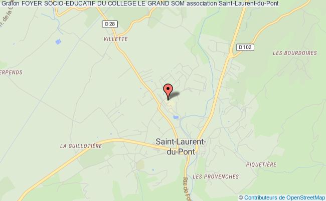 plan association Foyer Socio-educatif Du College Le Grand Som Saint-Laurent-du-Pont